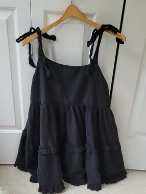 aerie Black Sundress/Swim Cover Up